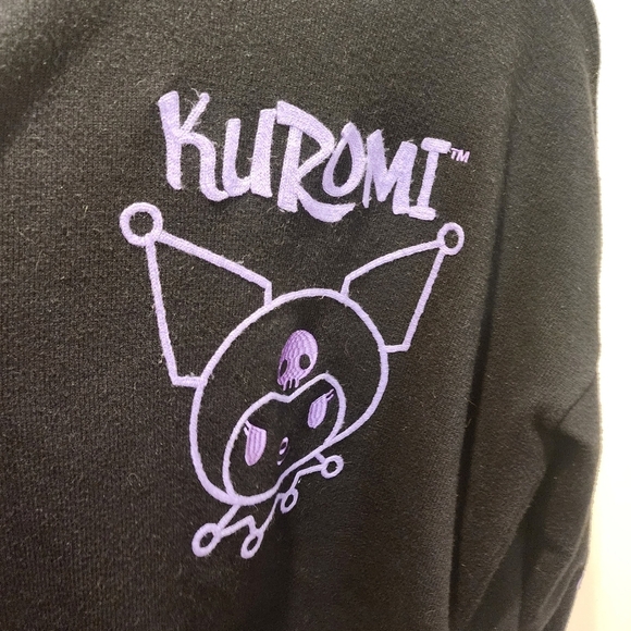 Hello Kitty and friends and Forever21 Kuromi Black Cardigan with Chain Detail L - Picture 3 of 12